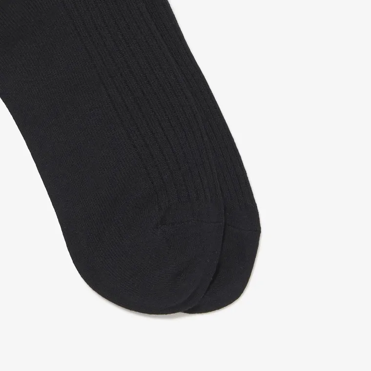 LACOSTE Mid-Calf Socks Women's 1 Pack Black-1