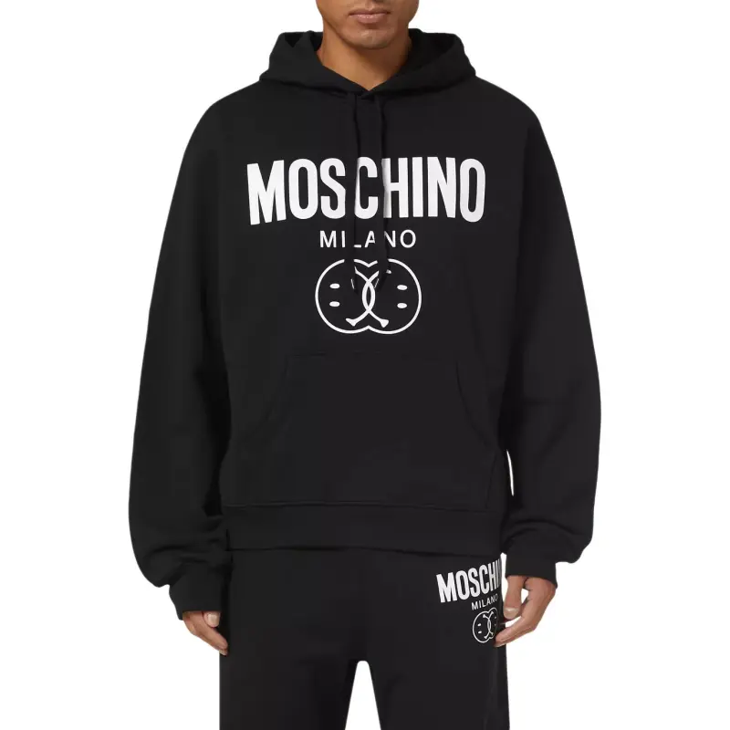 MOSCHINO Logo print Organic Cotton Hoodie-3