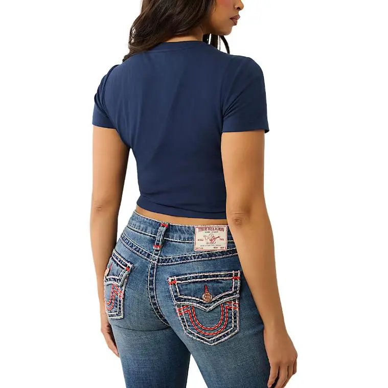 TRUE RELIGION T Shirt Women's Marine Blue-1