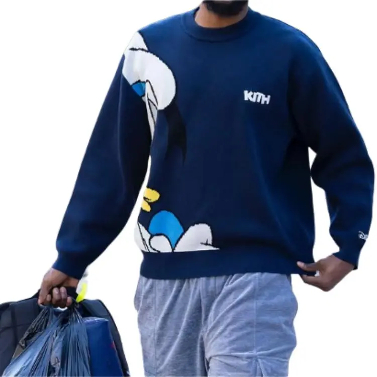 KITH X Disney Donald Duck Lewis Crewneck Sweater-2