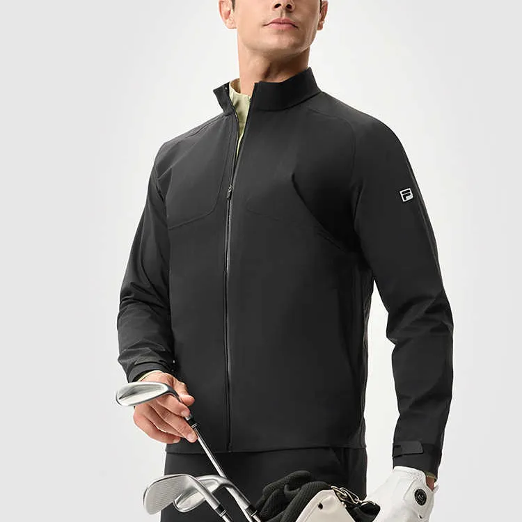 FILA Woven Coat Men's Pitch Black-3