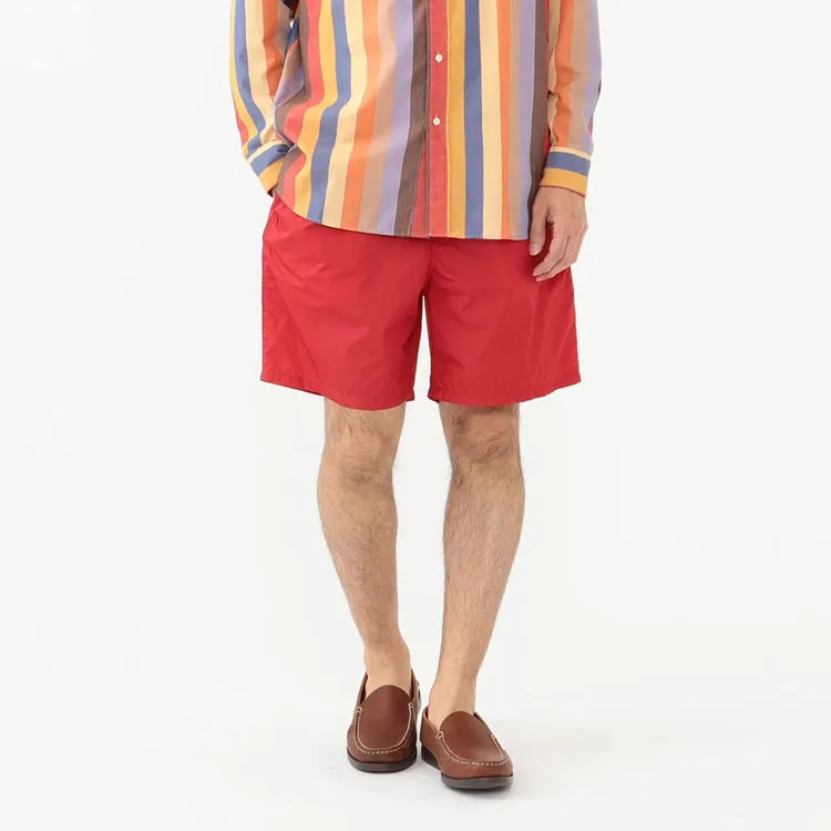 Beams Casual Shorts Men Red-4