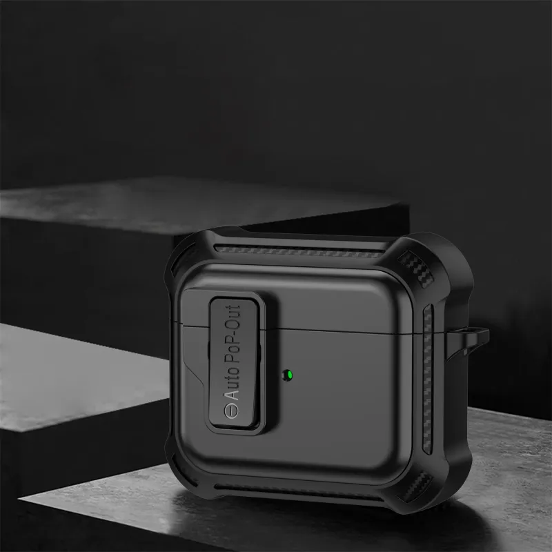 Antey Compatibility  AirPods 4/3/2/1 Protective Sleeve Impact Resistant TPU Automatic Switch Headphone Cases-2