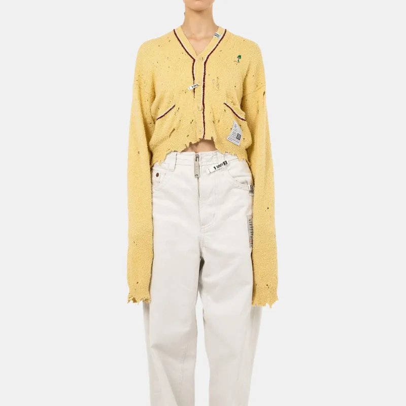 Maison Mihara Yasuhiro SS25 Knitwear Women's Yellow-2