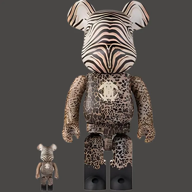 BE@RBRICK x ROBERTO CAVALLI Classic Tiger Pattern Leopard Print Pattern 100%400%-2
