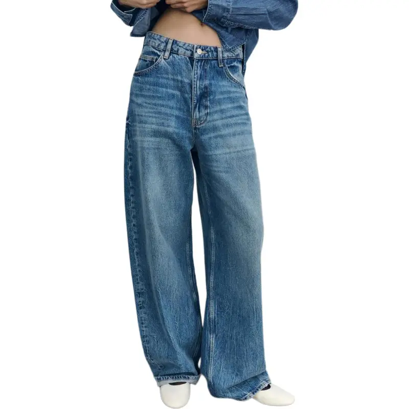 ZARA Jeans Women's Marine Blue-2