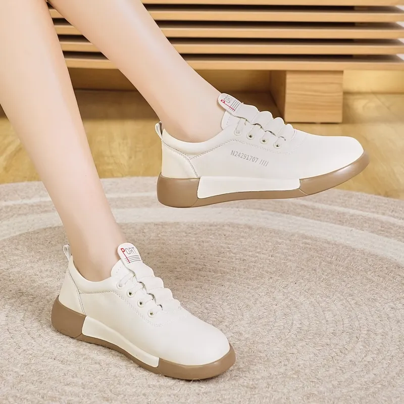 Reivanti Casual Single Shoes 3cm Women's Beige-4