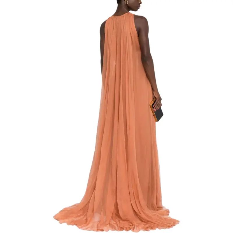 Valentino Sleeveless Dresses Women's Orange-3