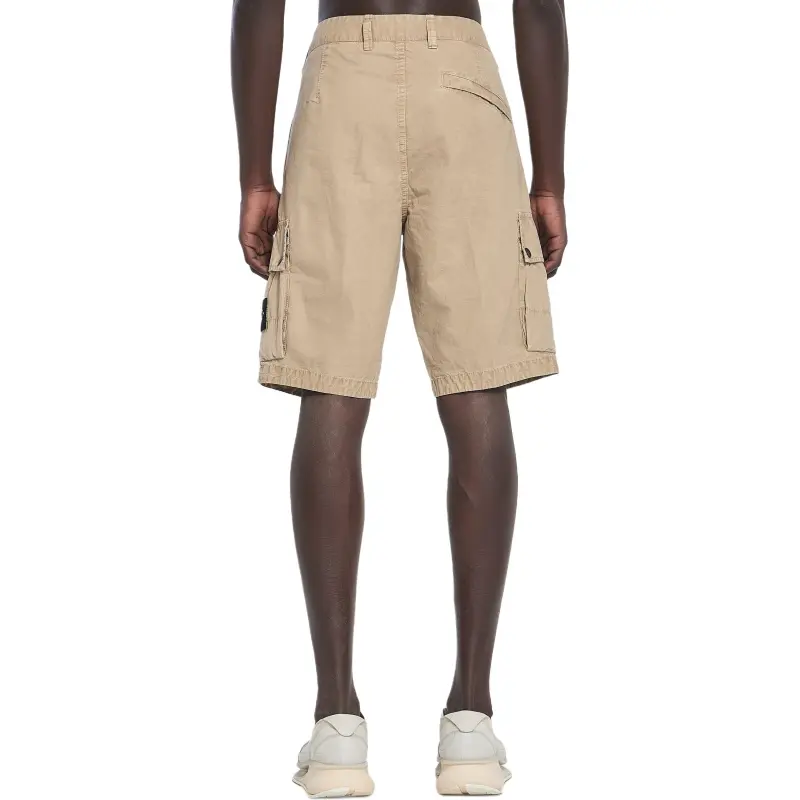 STONE ISLAND Cargo Shorts Men's Beige-1
