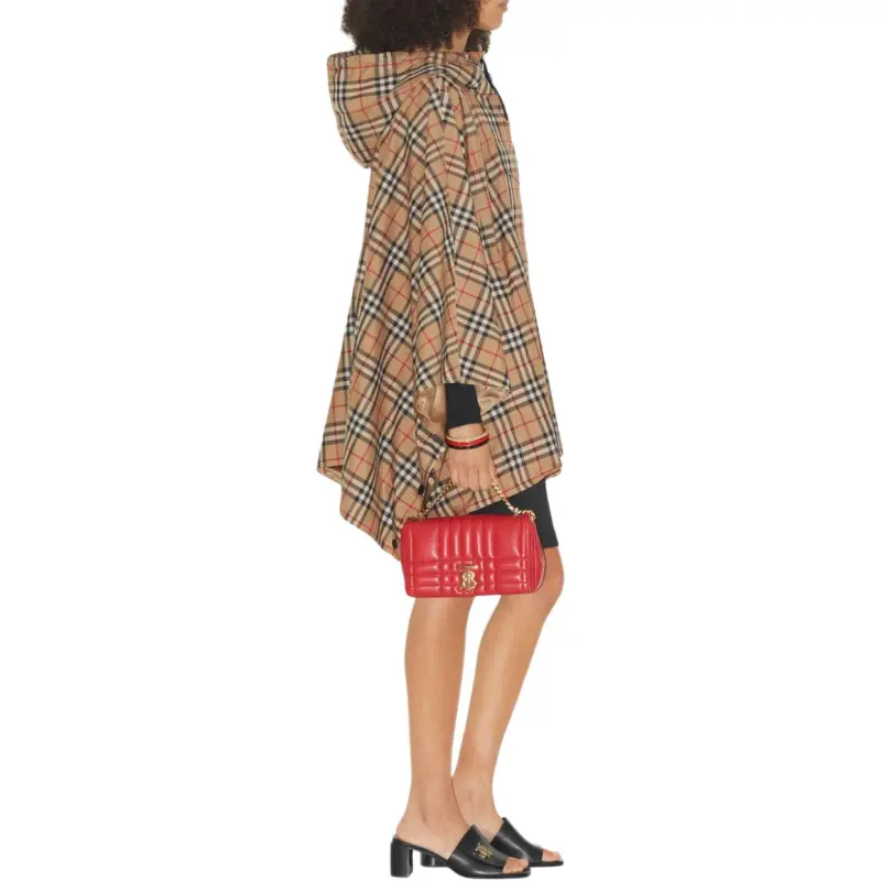 Burberry Check Hooded Poncho-4
