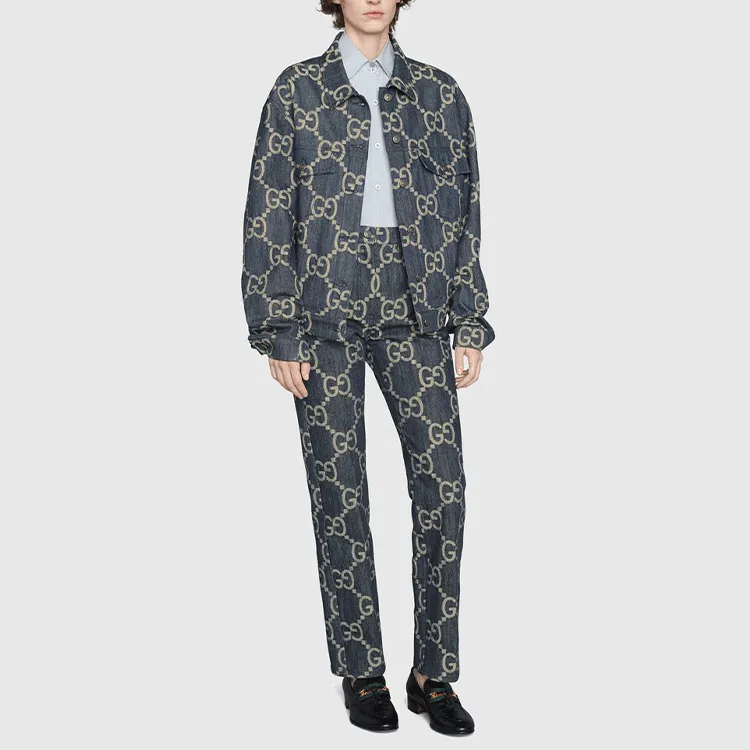 GUCCI Jumbo Gg Denim Trousers-1