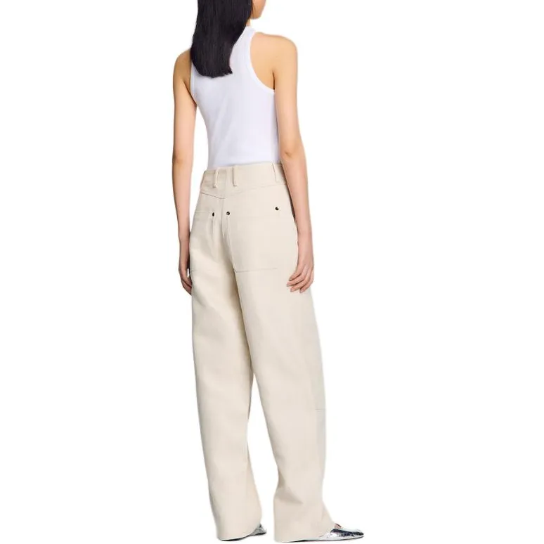 Sandro Twill weave Trousers-2