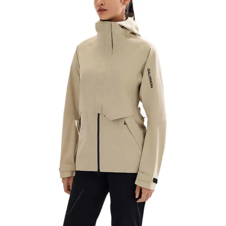SALOMON OUTERPATH Windbreaker Jackets Women's White Pepper-3