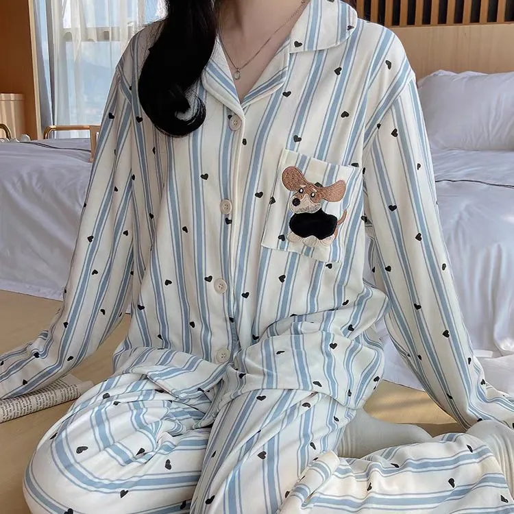WANANNI Pajama Set Women's Sky Blue-4