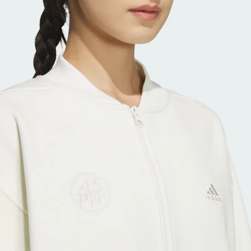 Adidas Lounge BONDED WARM Jacket Women's Jade White-2