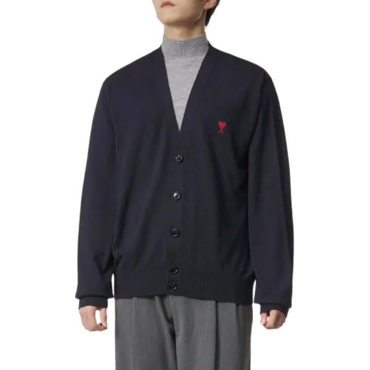 AMIPARIS Paris Ami De Coeur Logo Embroidered Buttoned Cardigan-4