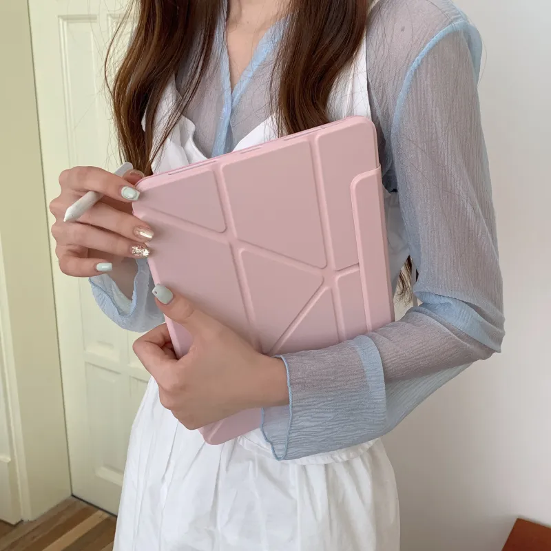 Wei Xin Magnetic Separation Solid Color 4 Colors Compatible With IPad Pro/Air 5/Mini 6/7/11/13 Tablet Protective Cases-3