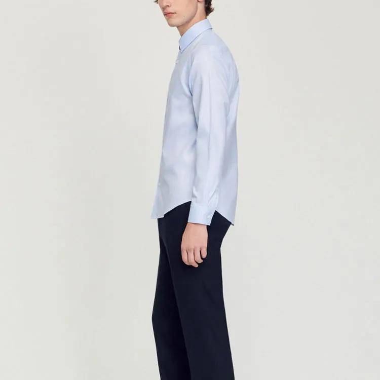Sandro Shirts Men Sky Blue-1