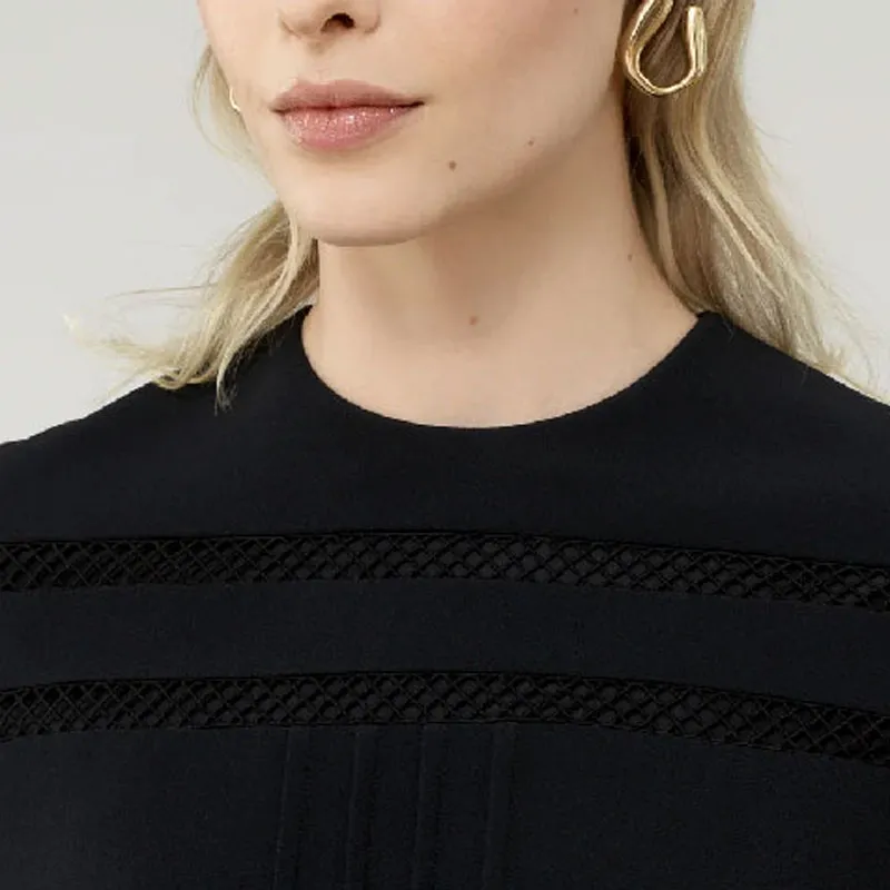 Chloé Ruffled Logo Embroidered Dress-4