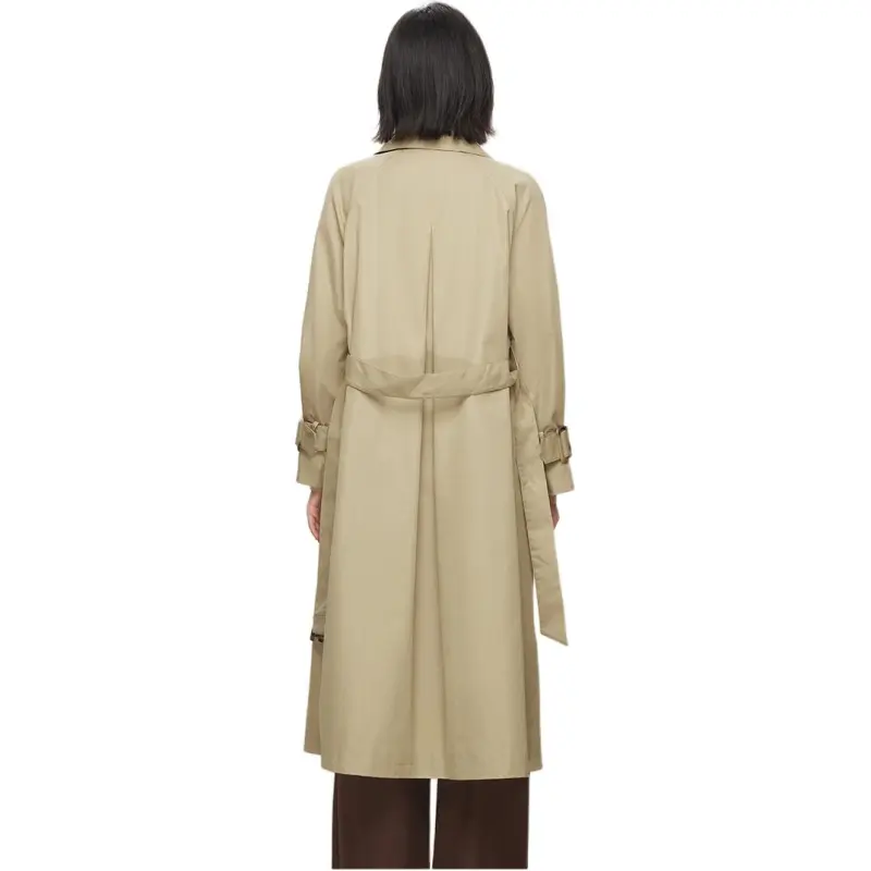 Yu Qianwen Trench Coat Women's Camel-2