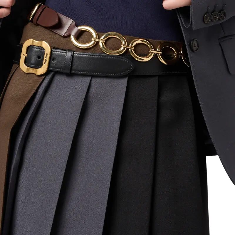 MIU MIU Pleated Skirt-5