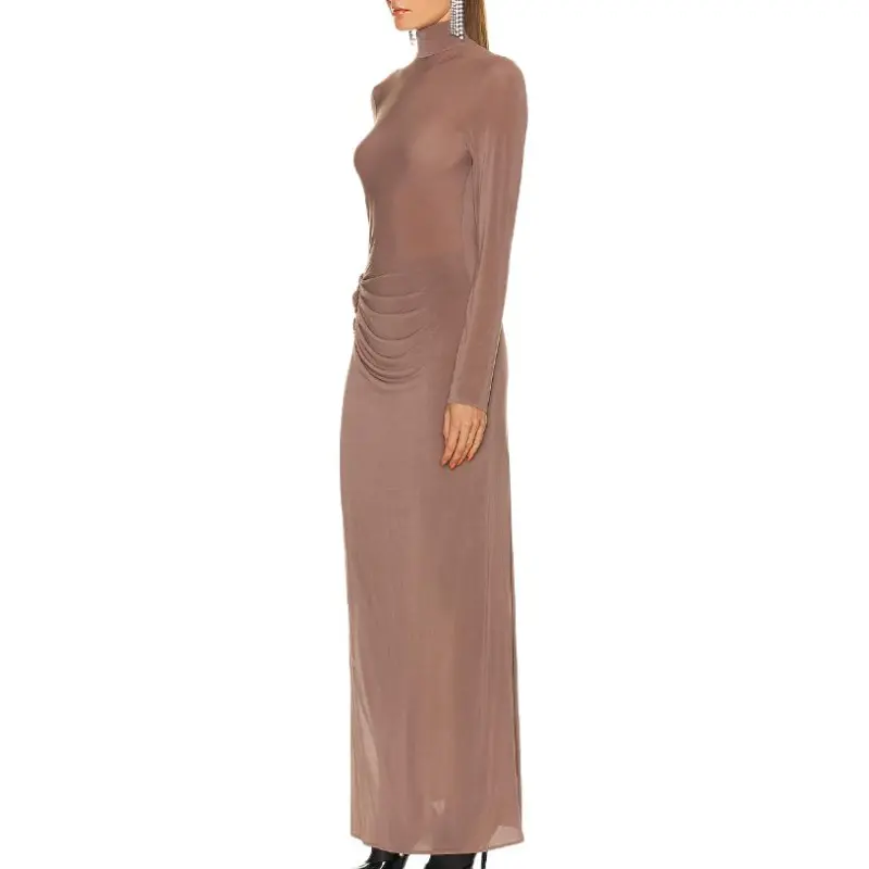 MAGDA BUTRYM Long Sleeved Dress Women's Brown-3
