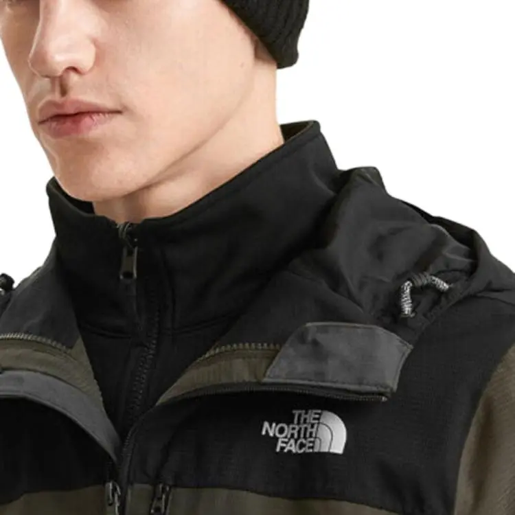 THE NORTH FACE Water Resistant Windproof Wear Resistant Warm Windbreaker Jacket Men's Army Green-3