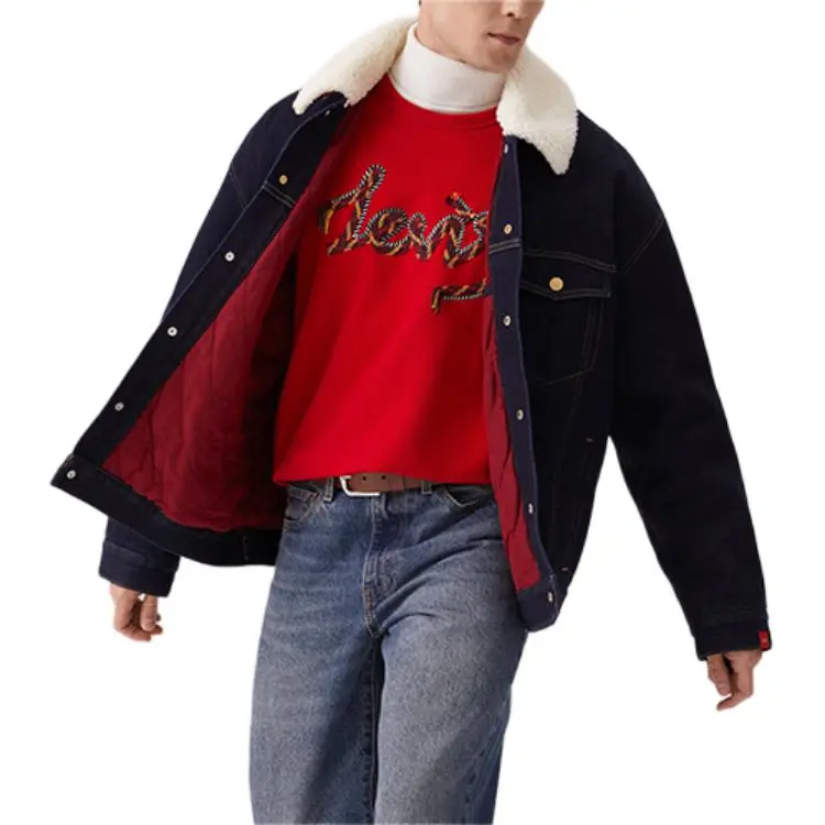 Levis CNY Denim Jackets Men Denim Blue-2