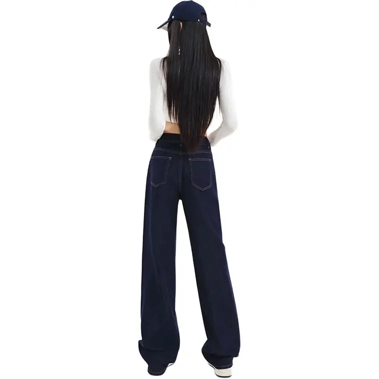 Wen Shan Jeans Women's Dark Blue-0