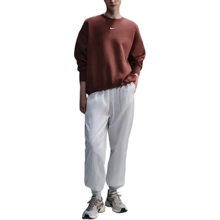 Nike Sportswear Phoenix FleeceSwoosh FW24 Sweatshirt Women's Red Brown-1