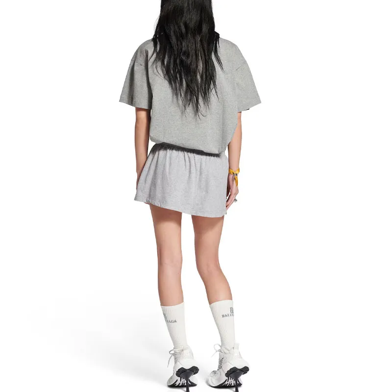 Balenciaga FW25 T Shirt Loose Fit Unisex Gray-5