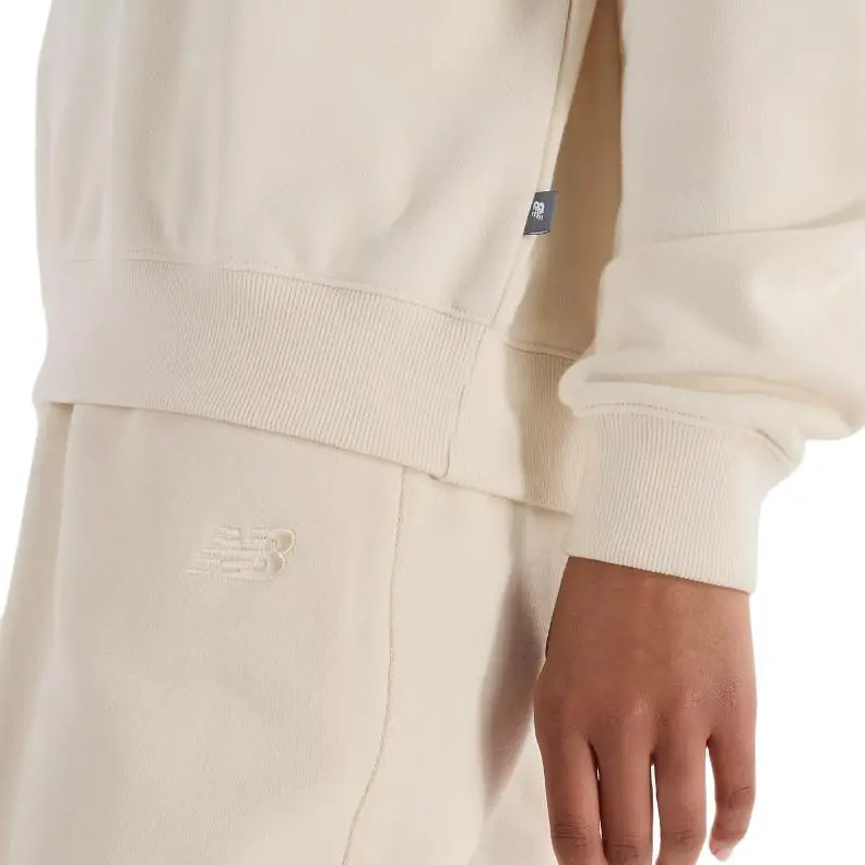New Balance French Terry FW24 Sweatshirt Women's Ecru-4