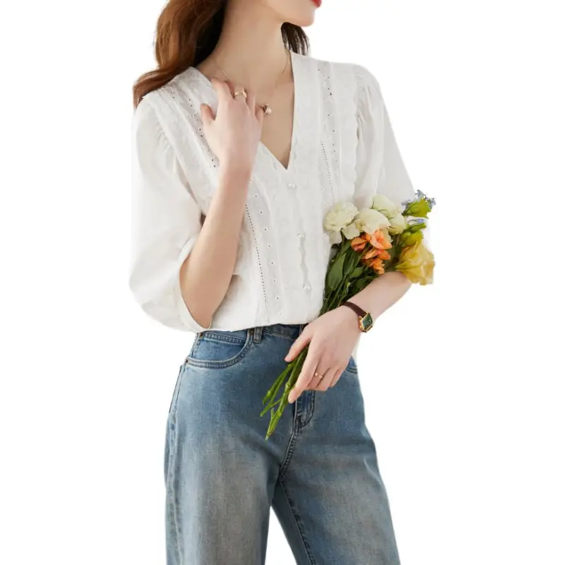 La Chapelle Shirt Women's White-2