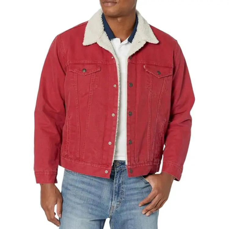 Levis Jackets Men Red-1