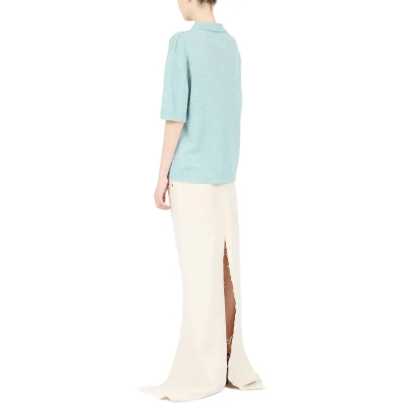 Maison Margiela Polo Shirt Light Blue-3