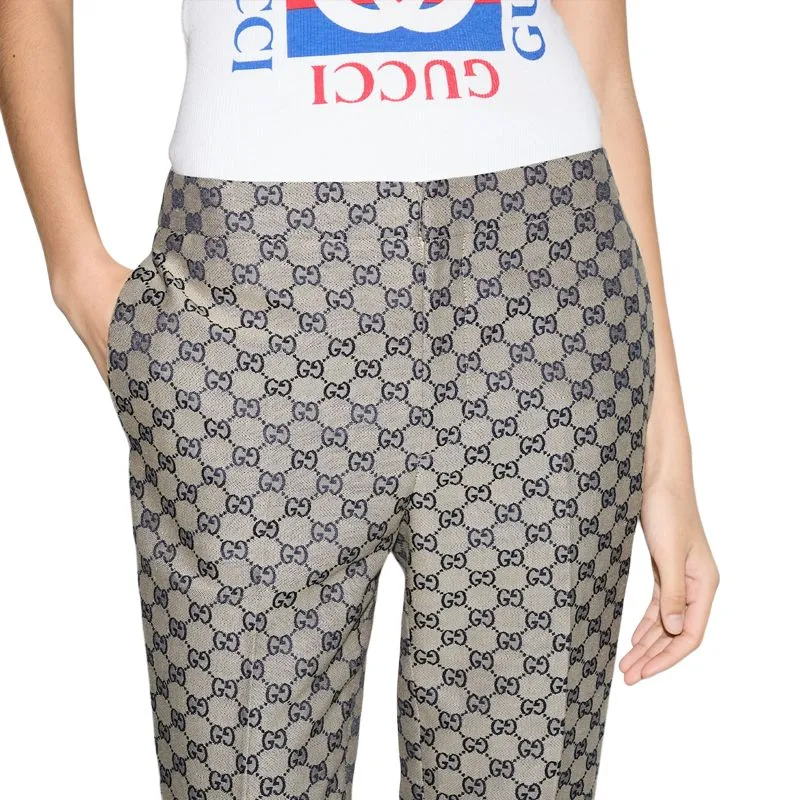 GUCCI Gg Monogram Pants-4