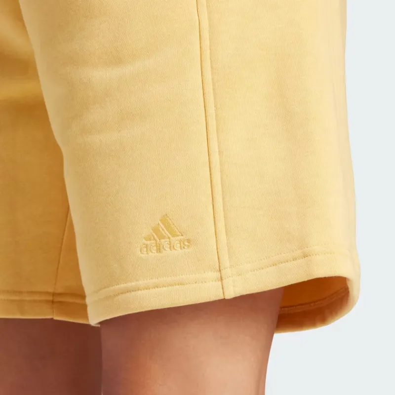 Adidas All Szn Fleece Shorts Casual Shorts Women's Yellow-5
