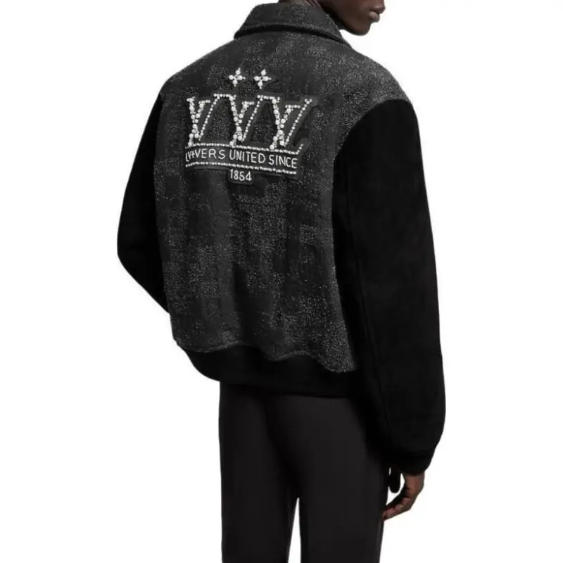 LOUIS VUITTON Mix Leather Varsity Blouson-3