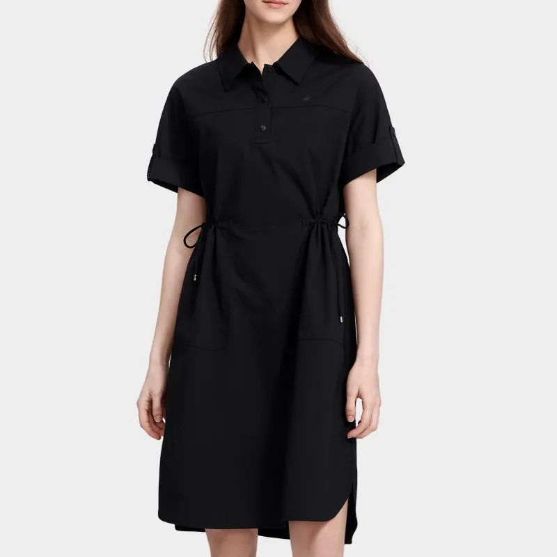 FILA Short Sleeved Dress Women's Jet Black-2