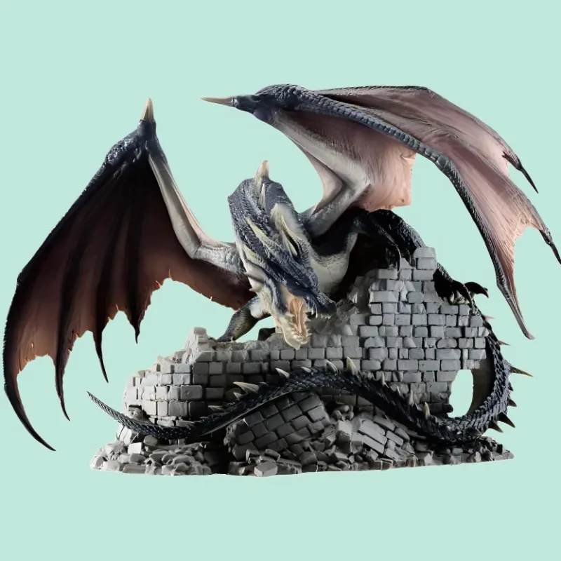 BANDAI B Reward Monster Hunter Black Dragon Figure Bonus Gifts 20cm-1