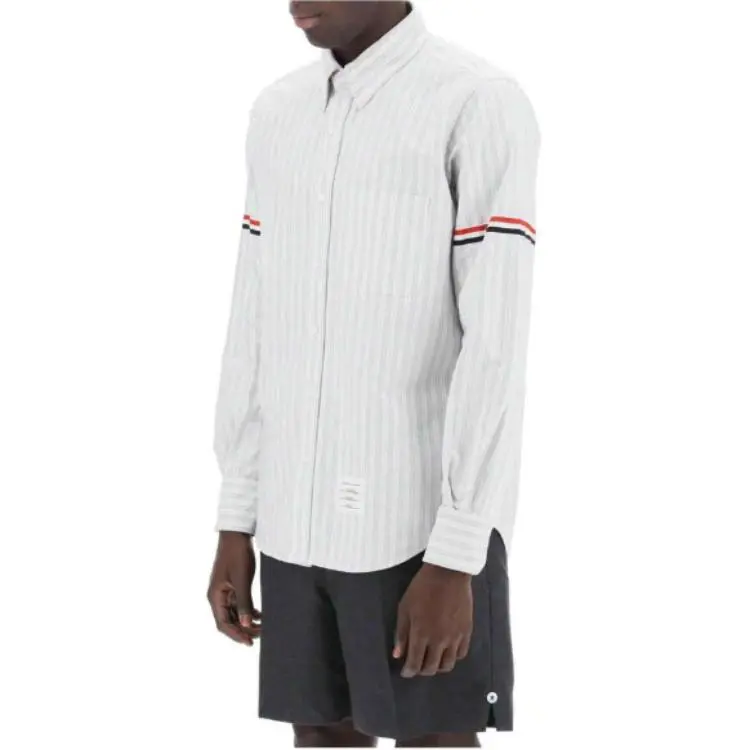 THOM BROWNE Striped Buttoned Shirt-2