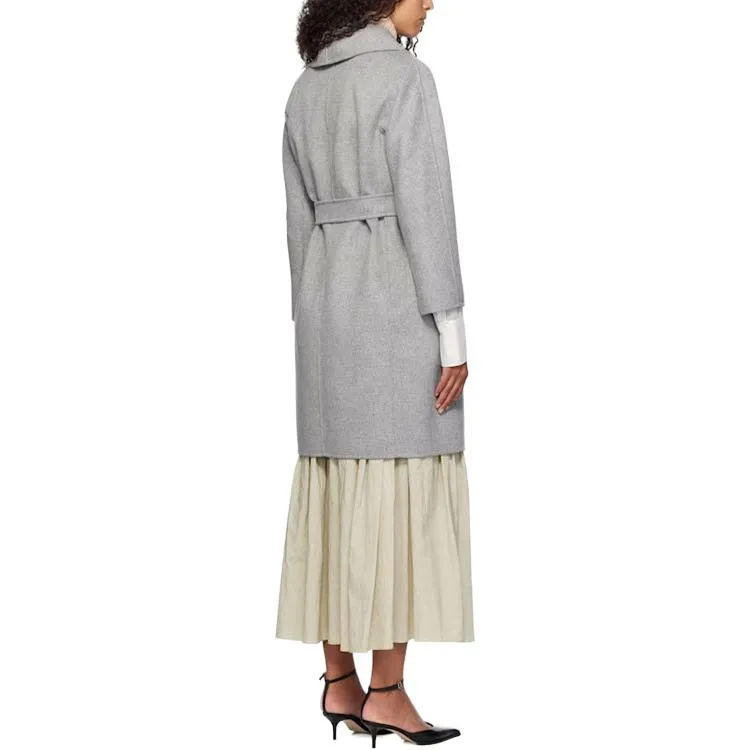 MaxMara Coat Women's Light Gray-3