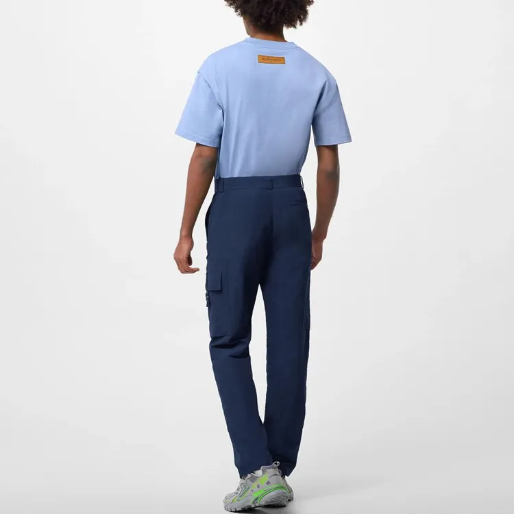 LOUIS VUITTON SS23 Casual Pants Men's Marine Blue-1