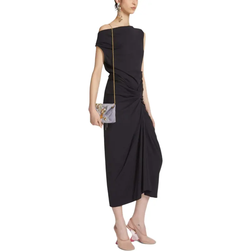 DRIES VAN NOTEN Draped Off Shoulder Top-2