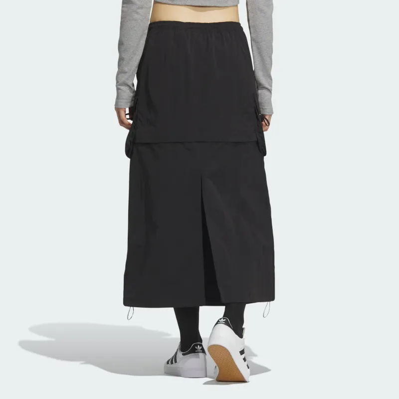 Adidas Originals Cargo Short Skirts Women's Black-4