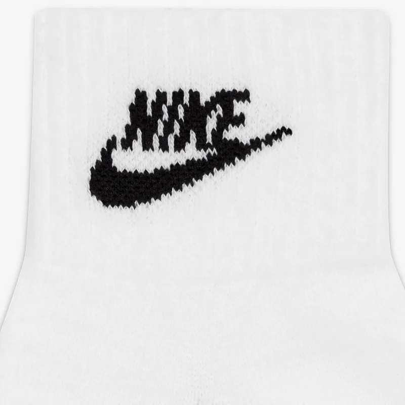 Nike Mid Calf Socks Unisex 3 Pack White-2