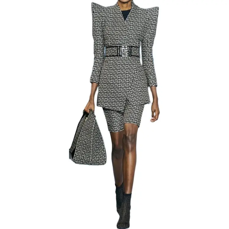 BALMAIN Long-Sleeved Dresses Women's Gray-1