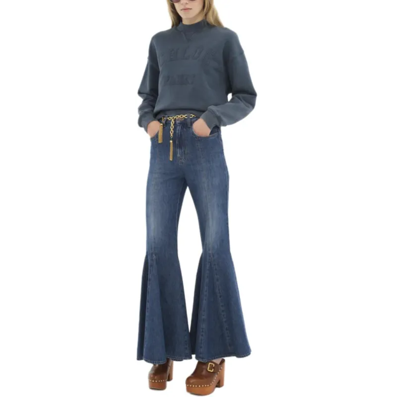 Chloé Logo Detailed Long Sleeved Sweatshirt-2