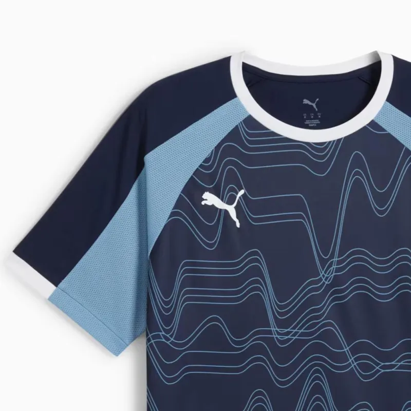 PUMA INDIVIDUALLIGAFormstrip Soccer Jersey Men's Blue 06-2