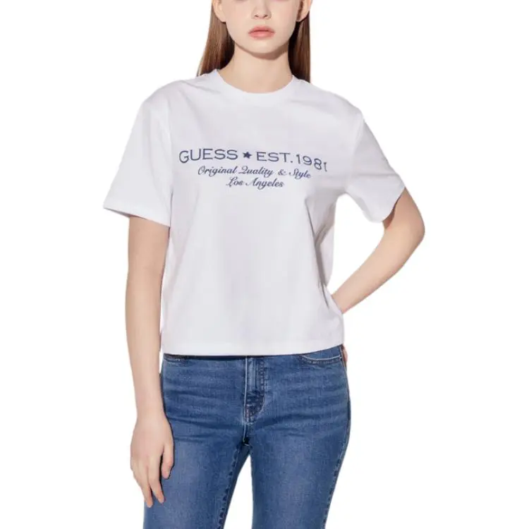 GUESS T Shirts Unisex White-2
